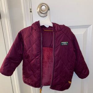 6-12month reversible LLbean hooded jacket